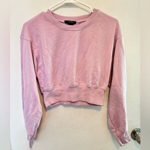 Forever 21 Pink Cropped Sweater
